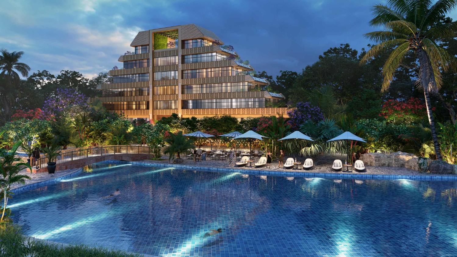 Suncity Paradise Group - Clubhouse Night View